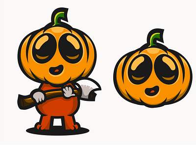 pumpky animation astronaut branding character characterdesign esport halloween illustration illustrator logodesigners mascot pumpkin