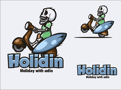 holidin animation branding character characterdesign esport holidays illustration logodesigners mascot skull t shirt design typography vector