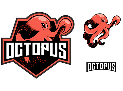 octopus branding character characterdesign esport illustration illustrator logo logodesigners mascot vector