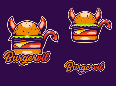 burgervil branding burger character characterdesign design esport illustration logo logodesigners mascot vector