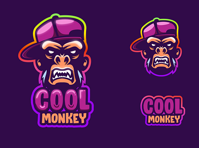 Monkey cool branding character characterdesign esport illustration illustrator logo logodesigners mascot vector