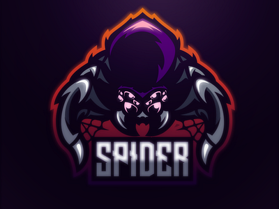 spider branding character characterdesign esport illustration illustrator logo logodesigners mascot vector