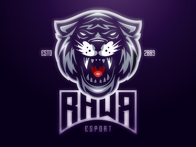 Rawr animation branding character characterdesign esport illustration illustrator logo logodesigners mascot