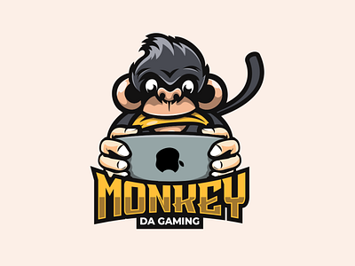 monkey da gaming animation branding character characterdesign esport illustration logo logodesigners mascot vector