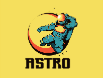 astro astronaut branding character characterdesign esport illustration illustrator logo logodesigners mascot vector