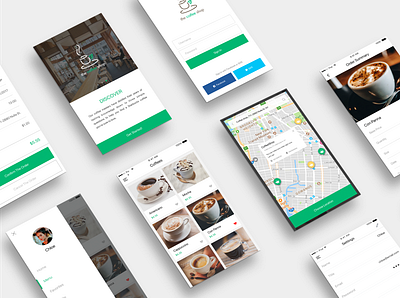 Coffee shop design concept app design product ux