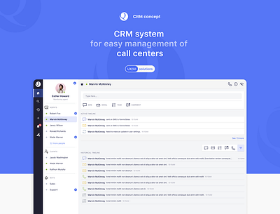CRM system for call centers callcenter concept crm design marketing product ux