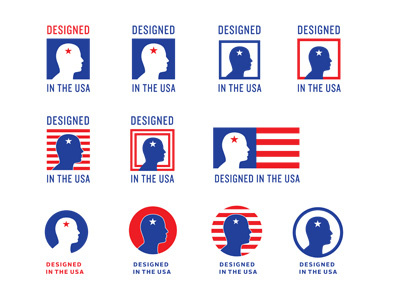 Designed in the USA ideation mark usa