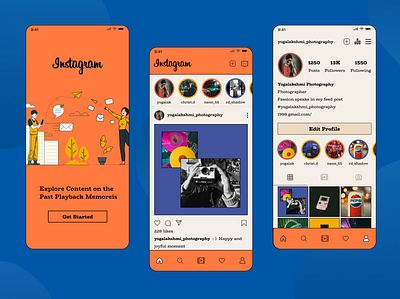 Instagram Retro appui instagram mobileapp mobileui retro ui uidesign uiux ux