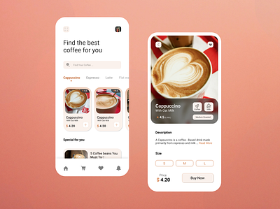 Coffee App graphic design logo ui