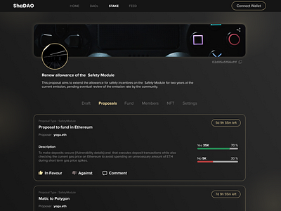 DAO Proposal page