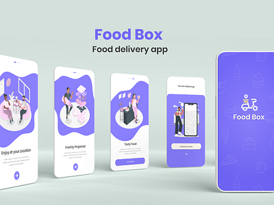 Food Box 
Food delivery app ui