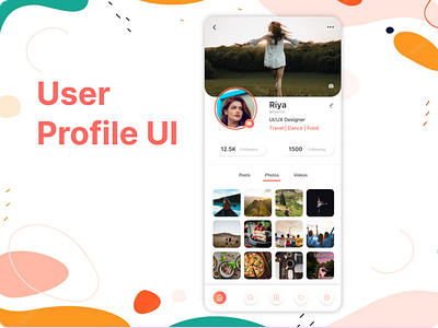 #DailyUI 006
User Profile UI