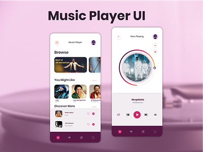 #DailyUI 009 Music Player UI app branding dailyui design illustration logo ui uidesigns ux vector