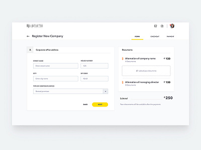 Legate form interface law project service ui ux web