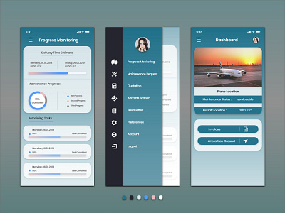 UI Design for Aircraft Location Application