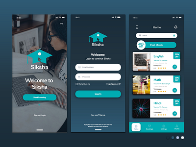 Siksha UI/UX App Design