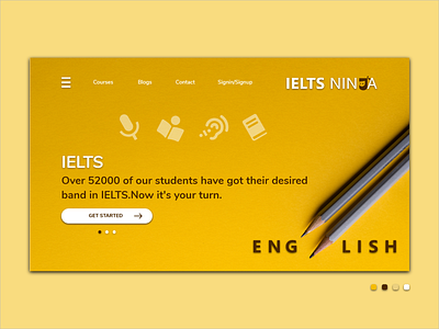 Homepage Design For IELTS NINJA
