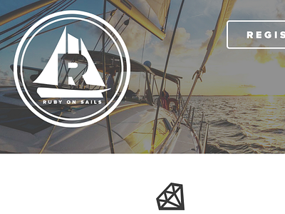 Ruby On Sails adaptive boat branding button icon logo nova proxima rails responsive ruby sail