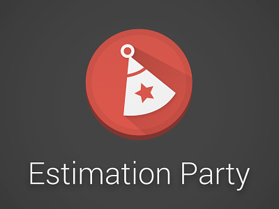 Estimation Party estimation flat google icon long party shadow