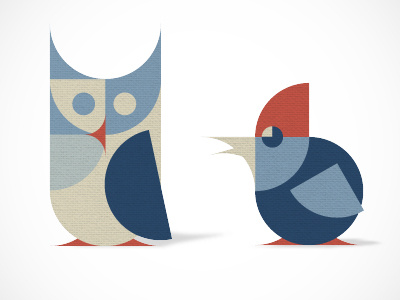 Direction for Twitter Icons birds geometric illustrator minimal photoshop shapes texture twitter