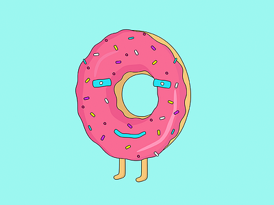 Donut Man adobe illustrator donut illustration inspiration man vector web