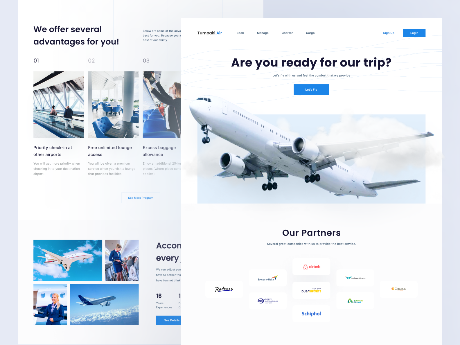 Tumpaki.Air - Airlines Landing Page