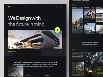 Archea - Architecture Agency Landing Page