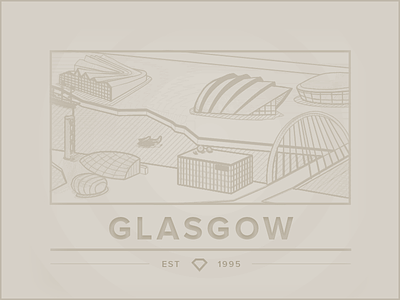 Vintage Glasgow - The City of Culture - Rebound glasgow indez rebound vector vintage
