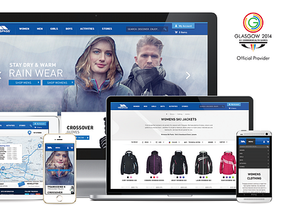 Trespass Redesign ecommerce indez retail trespass