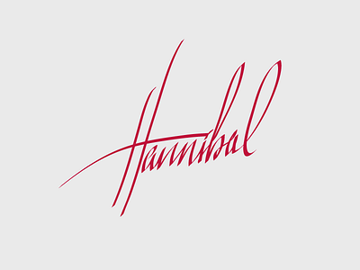 Hannibal Vector calligraphy hannibal vector