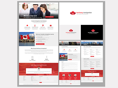 northwayimmigration - logo+website flatdesign html5 logo design modern design responsive design webdesign website