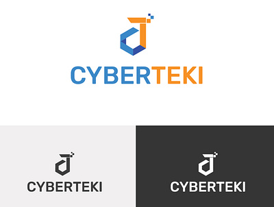 CyberTeki creative design illustration logo design modern design typography ui ux