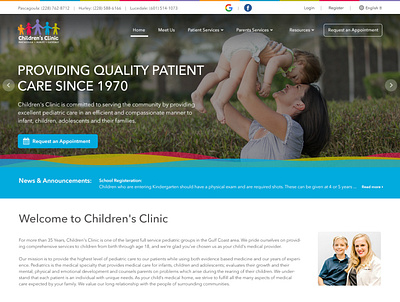 Children Clinic branding creative design design flat design logo design modern design typography ui ux website design