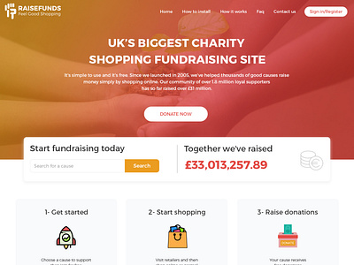 Raisefunds Website Design