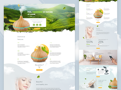 Landing page design