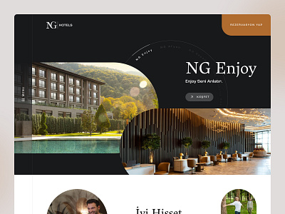 NG Hotels Website Design clean design hotels ui ux web