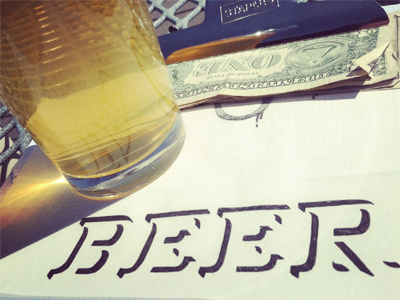 Practice.. even at the bar art beer design drawing hand drawn type hand lettering illustration lettering sketch type typography