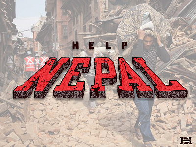 Help Nepal design drawing graphic design hand drawn type hand lettering help illustration lettering nepal type typography