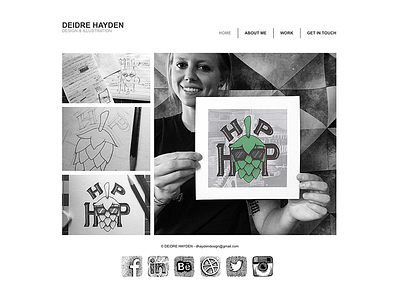 Website branding freelance graphicdesign handlettering illustration portfolio print shop society6 typography web website