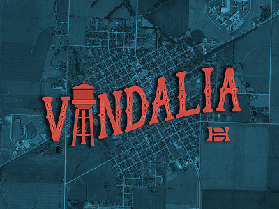 Vandalia design hand drawn type hand lettering hometown illustration lettering typography