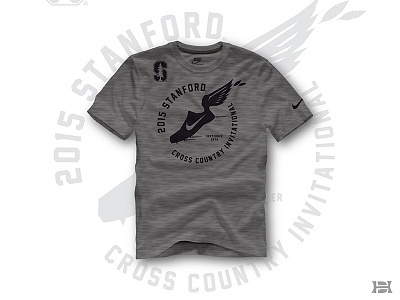 2015 Stanford XC Invitational apparel cross country invite nike running screen print sports stanford typography xc