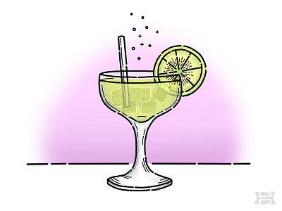 Happy National Tequila Day! alcohol beverage drink ice illustration lime margarita party rocks tequila