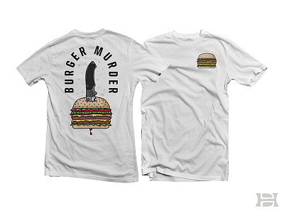 Burger Murder apparel burger cheeseburger food foodies knife tshirt