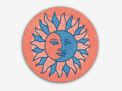 Sun moon coaster! astrology coaster moon sun zodiac