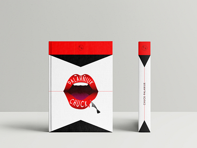Logo for Chuck Palahniuk blood book chuck palahniuk graphic design ink lips logo red sex writer