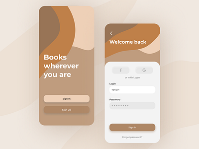 Book's app registration app books app mobile registration ui