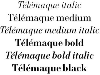 Télémaque FontYou didot typography