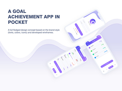 My Goals App UI Design design mobile design ux design