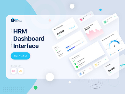 HRM Dashboard Interface for US client dashboard design ux ux design web application design